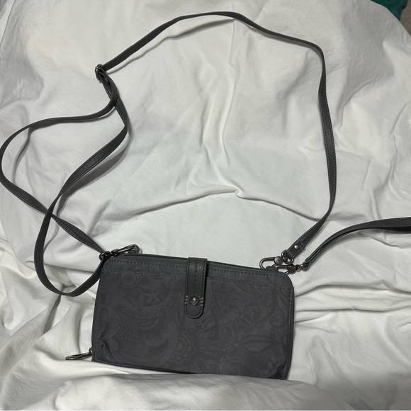Sakroots Handbags - Sakroots Charcoal Crossbody Bag